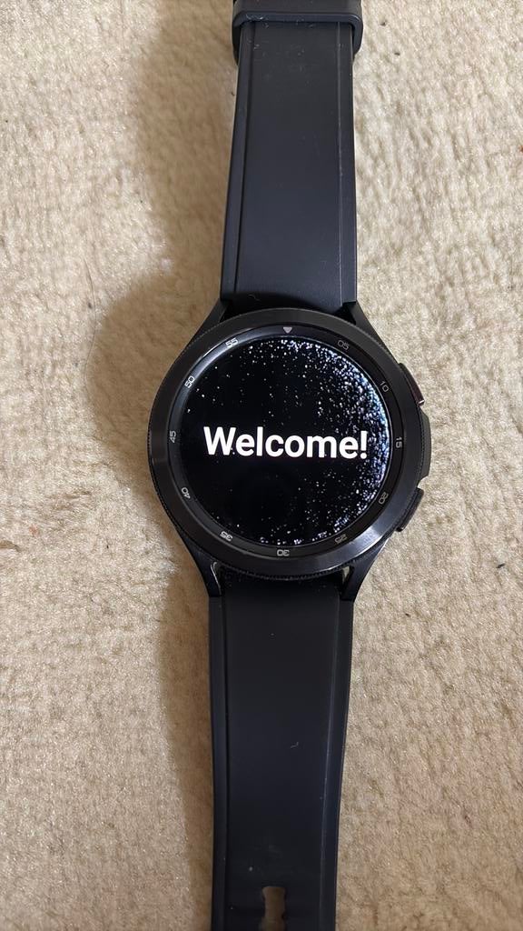 samsung galaxy watch 4 classic (46mm), Sieraden, Tassen en Uiterlijk, Smartwatches, Ophalen of Verzenden, Zo goed als nieuw, Zwart