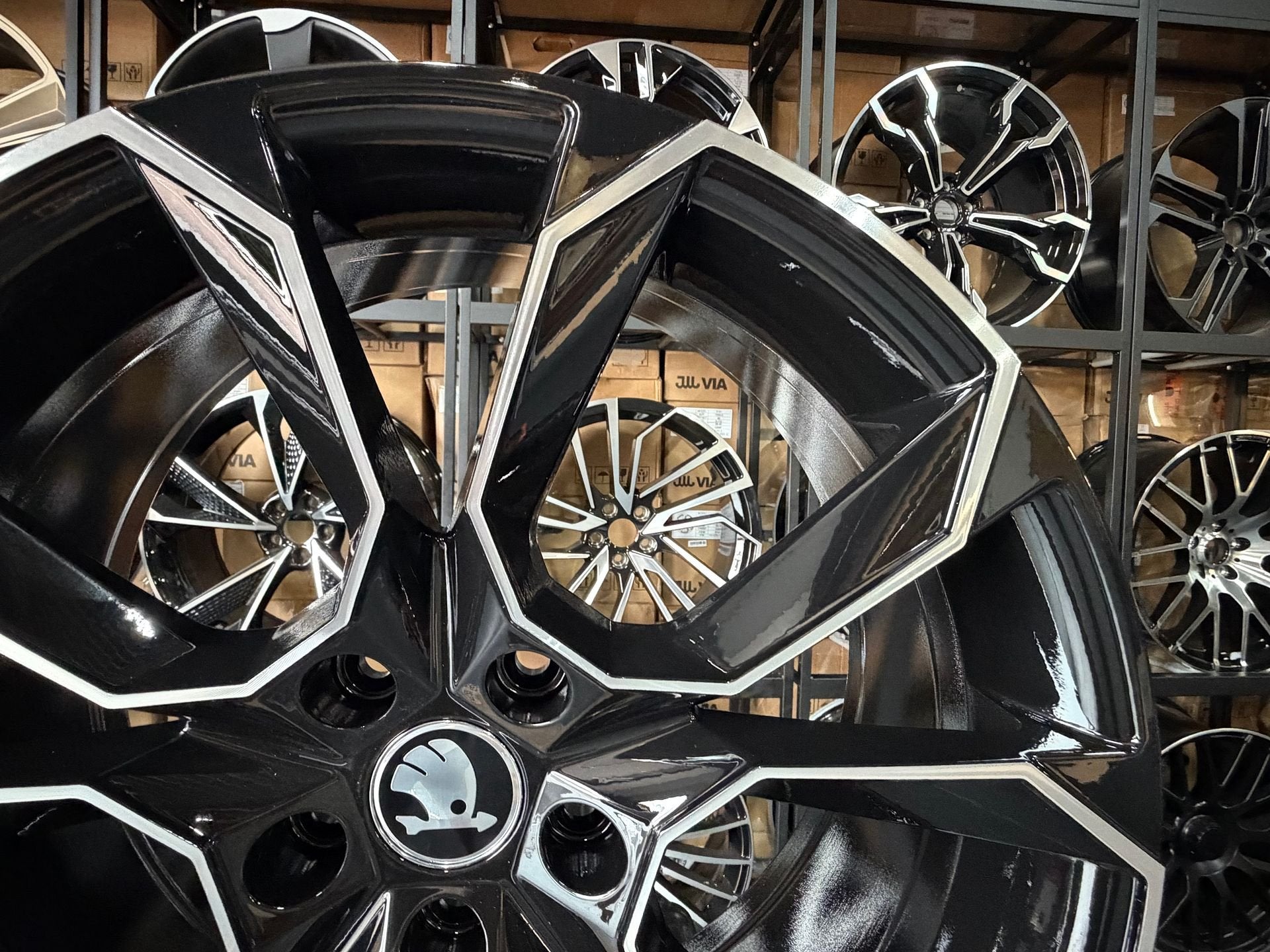 19" SKODA RS look velgen 5X112 SKODA OCTAVIA KODIAQ KAROQ VW, Auto-onderdelen, Banden en Velgen, Velg(en), -, -, Nieuw