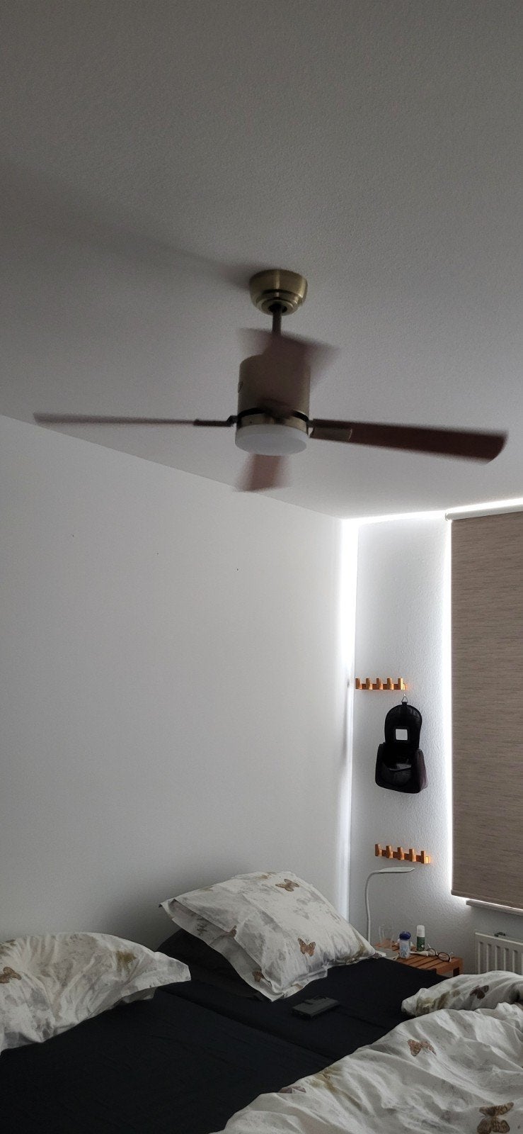 CasaFan eco neo III plafondventilator met lamp, Ophalen, Ventilator met afstandsbediening, Zo goed als nieuw, Plafondventilator