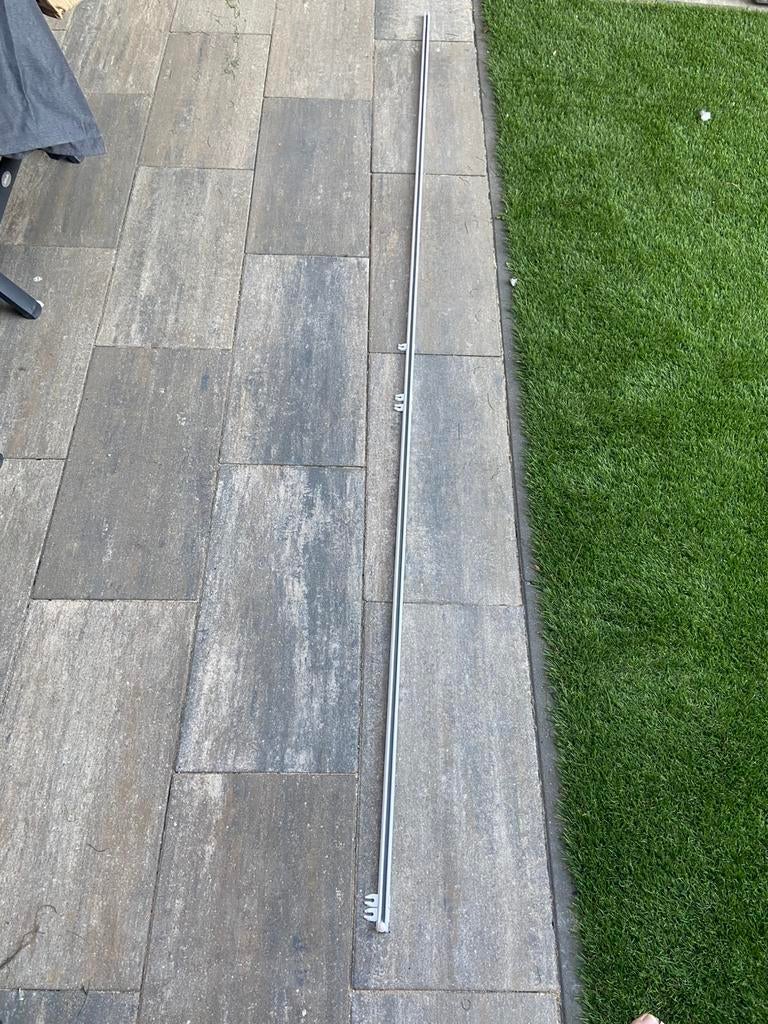 Gordijnrails 245 cm lang, Ophalen, Gebruikt, Wit, 200 cm of meer