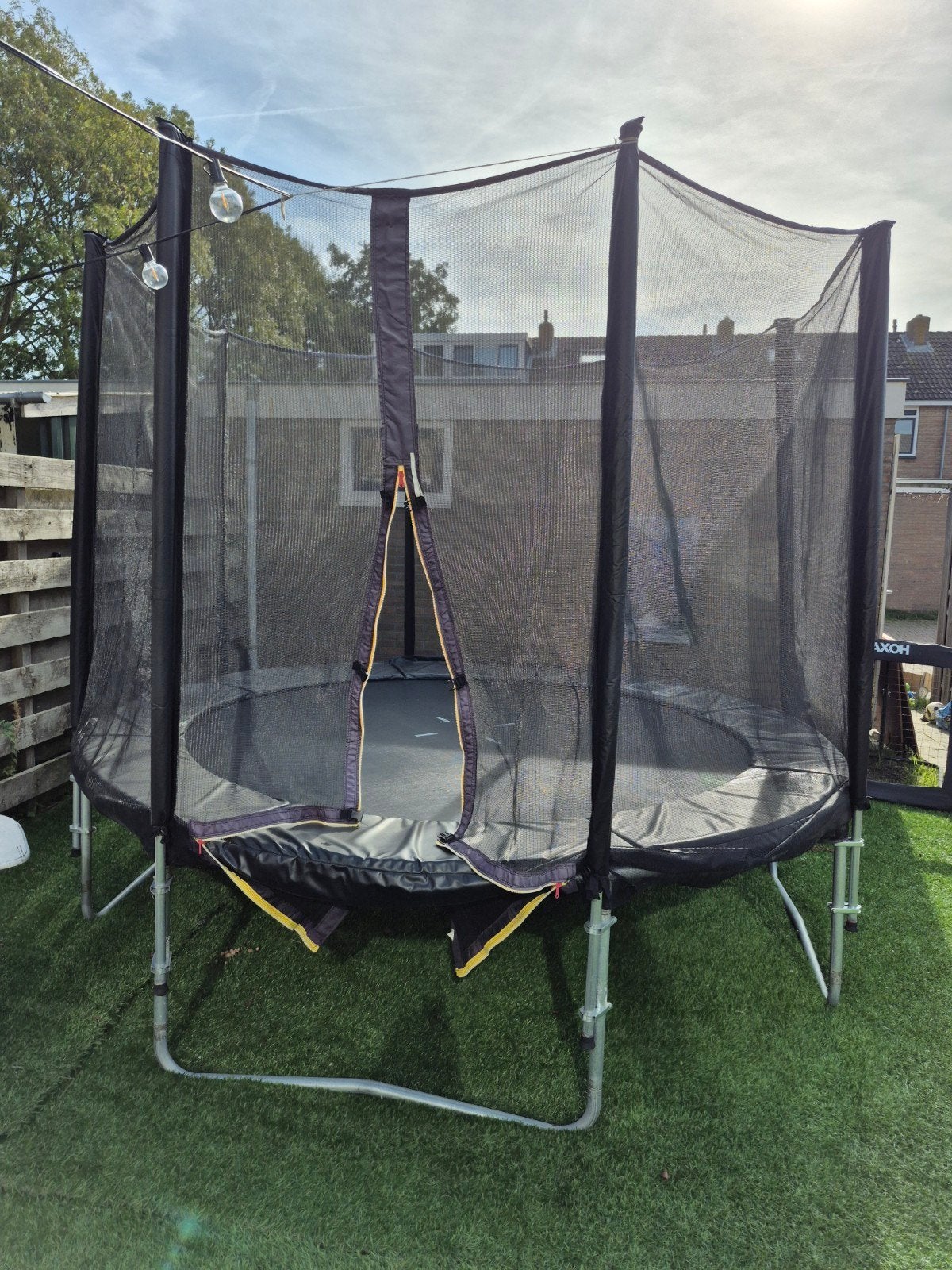 Trampoline met veiligheidsnet, Ophalen, Gebruikt