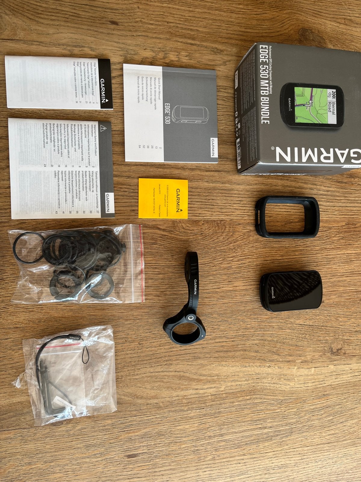 Garmin Edge 530 MTB Bundle Fietscomputer GPS, Ophalen of Verzenden, Zo goed als nieuw