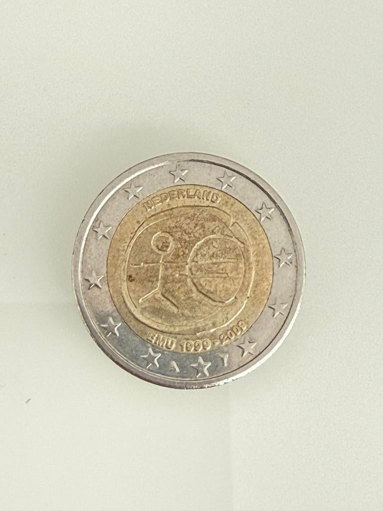 2 Euro Herdenkingsmunt Nederland EMU 1999-2009, Postzegels en Munten, Munten | Europa | Euromunten, Ophalen of Verzenden, Overige landen