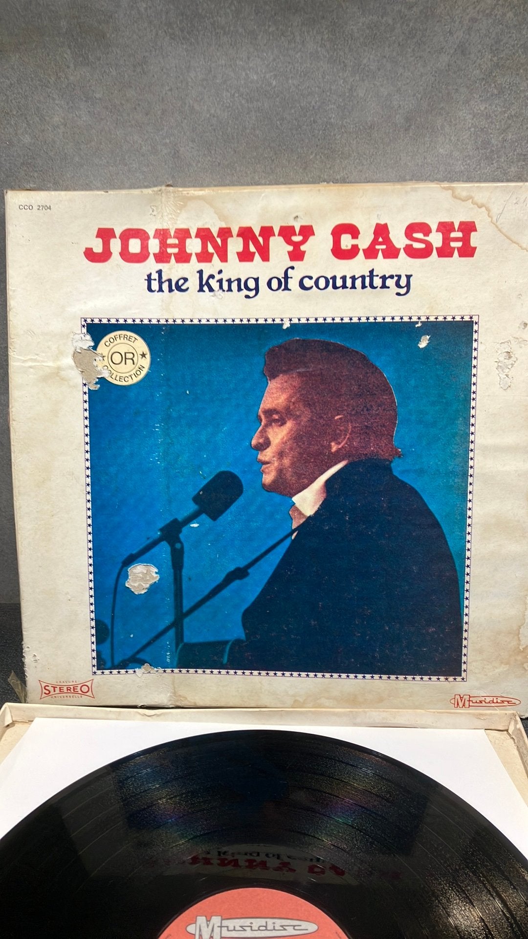 Johnny Cash — The King of Country (3lp box), Gebruikt, Ophalen of Verzenden, Boxset, Country