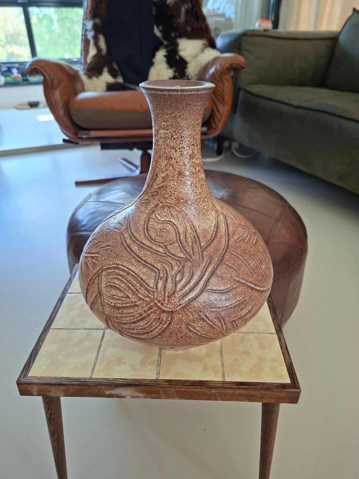 MCM Accolay Vintage Vaas 1958 - Dansende Meisjes Sgraffito, Antiek en Kunst, Ophalen of Verzenden