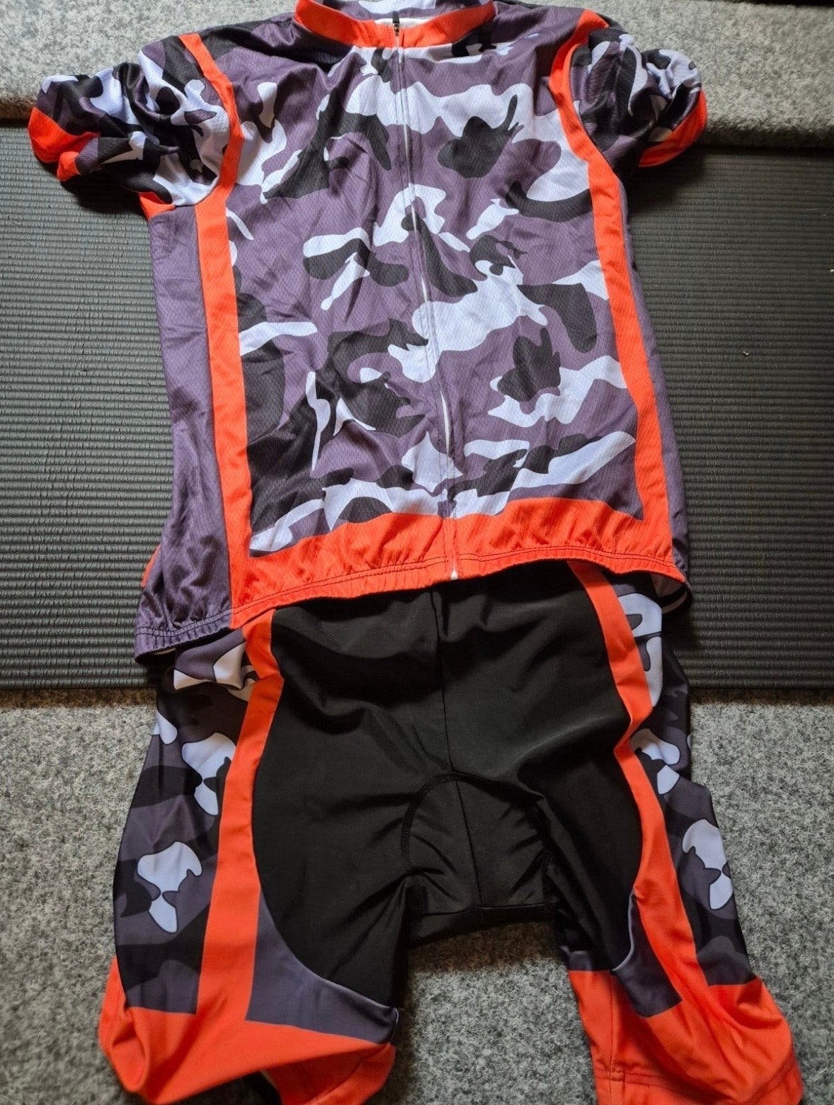 Fietskleding set camouflage oranje - maat XL, Fietsen en Brommers, Heren, Ophalen of Verzenden, Zo goed als nieuw, XL