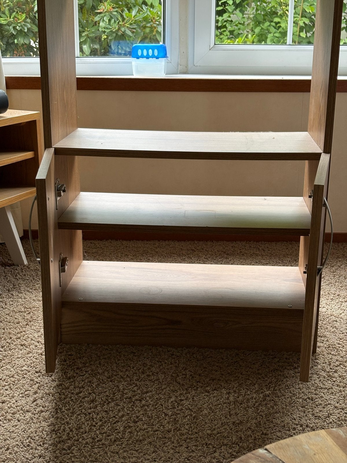 Houten kast met planken en deurtjes, Huis en Inrichting, Kasten | Overige, Ophalen, Gebruikt