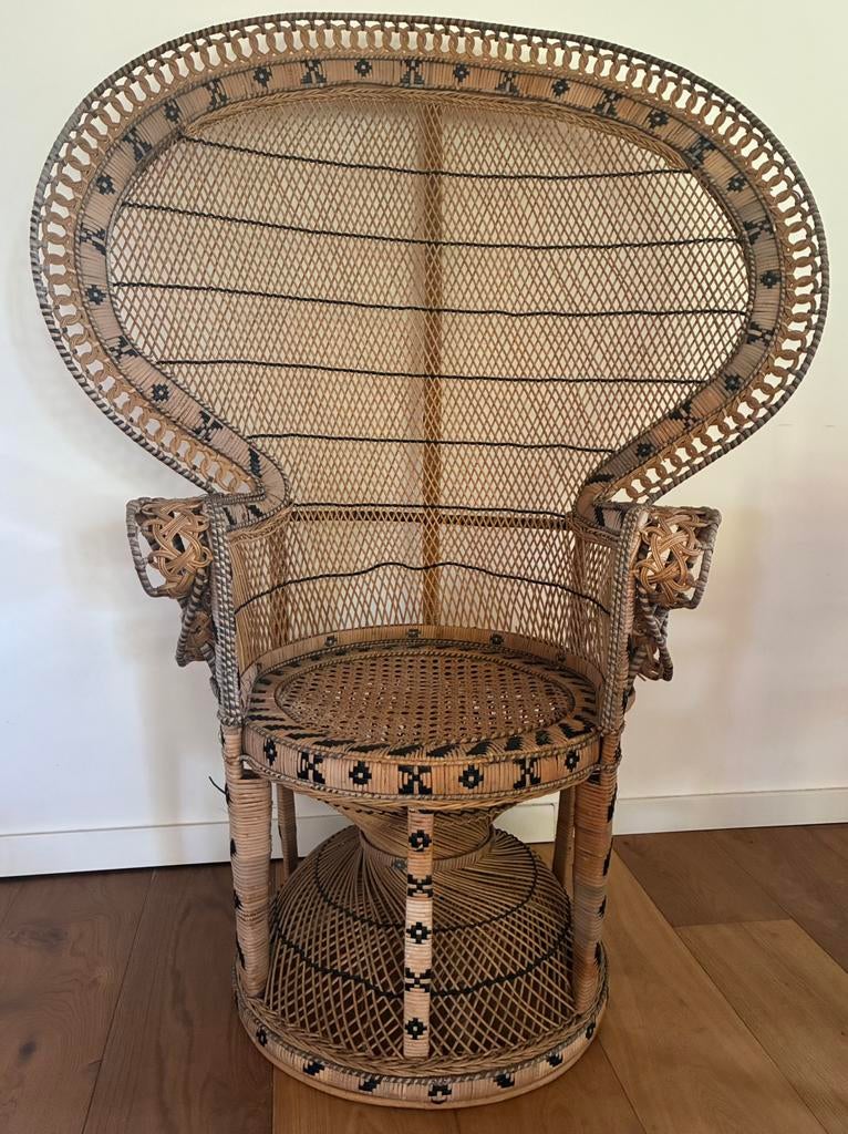 Vintage Pauw stoel rotan, Ophalen