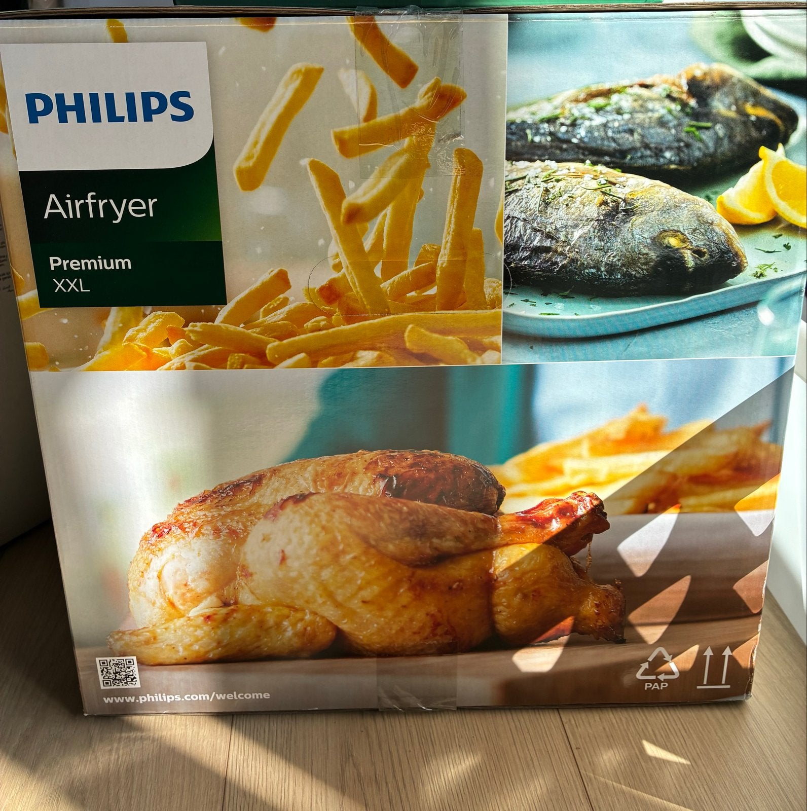 Philips Airfryer Premium XXL, Ophalen, Zo goed als nieuw, Airfryer XXL, 1500 gram of meer