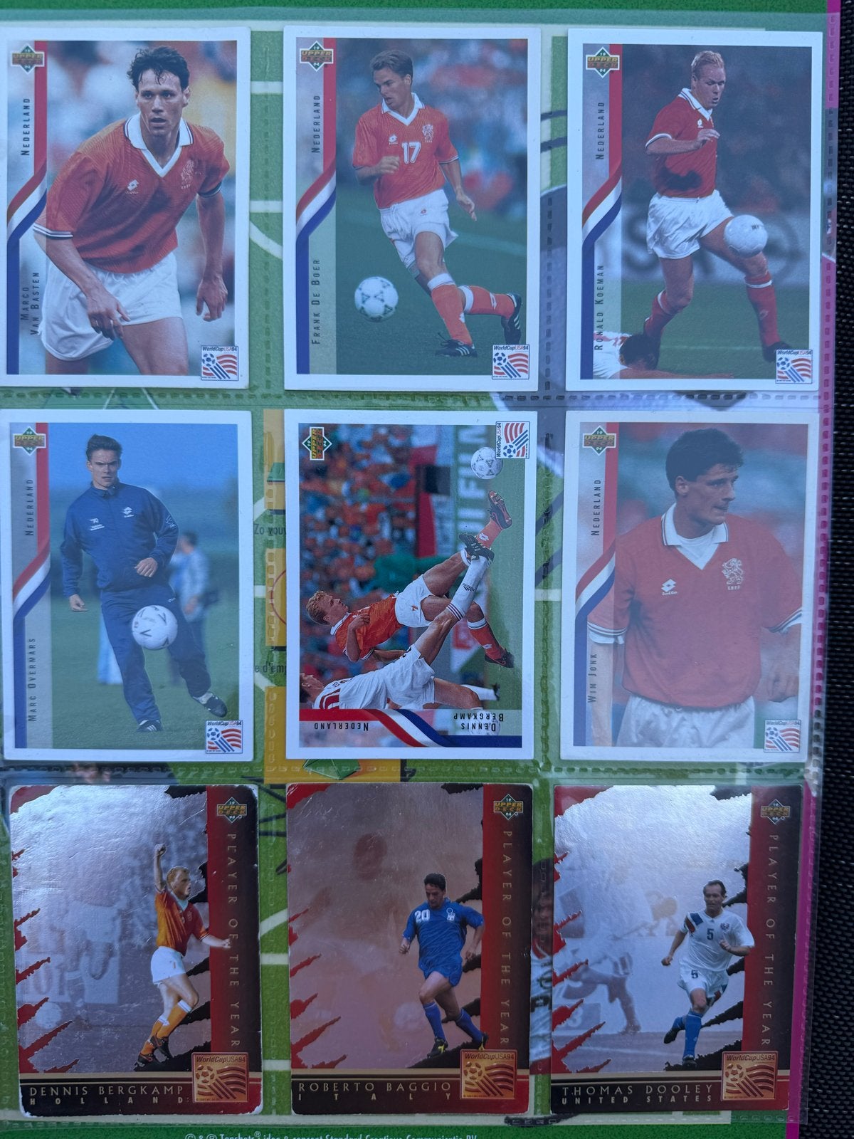 Upper Deck WorldCup USA’94 kaarten, Ophalen of Verzenden, Gebruikt, Overige binnenlandse clubs, Spelerskaart