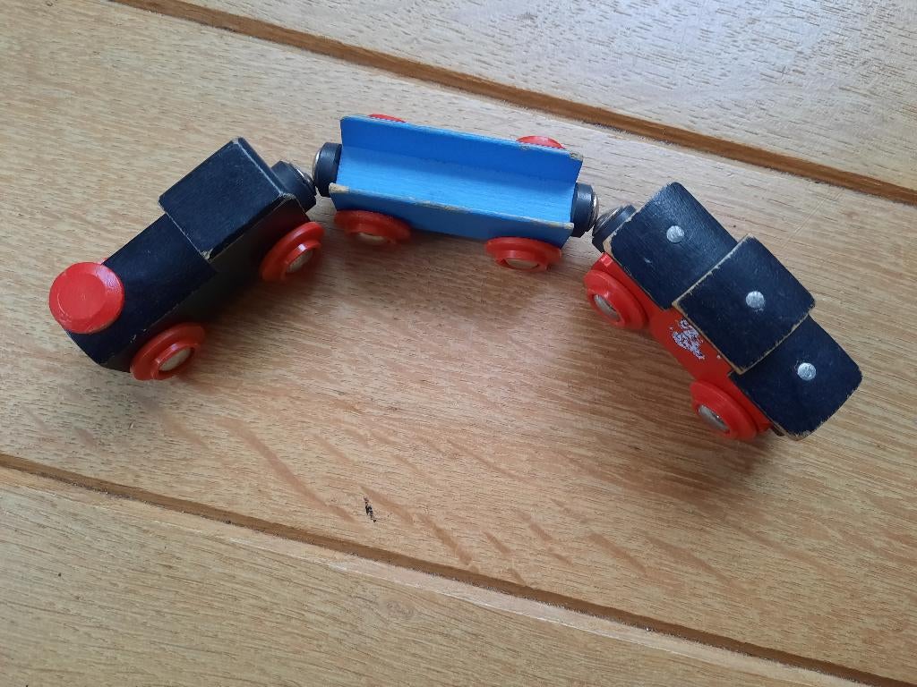 Vintage BRIO trein van hout, Kinderen en Baby's, Speelgoed | Houten speelgoed, Ophalen of Verzenden, Gebruikt