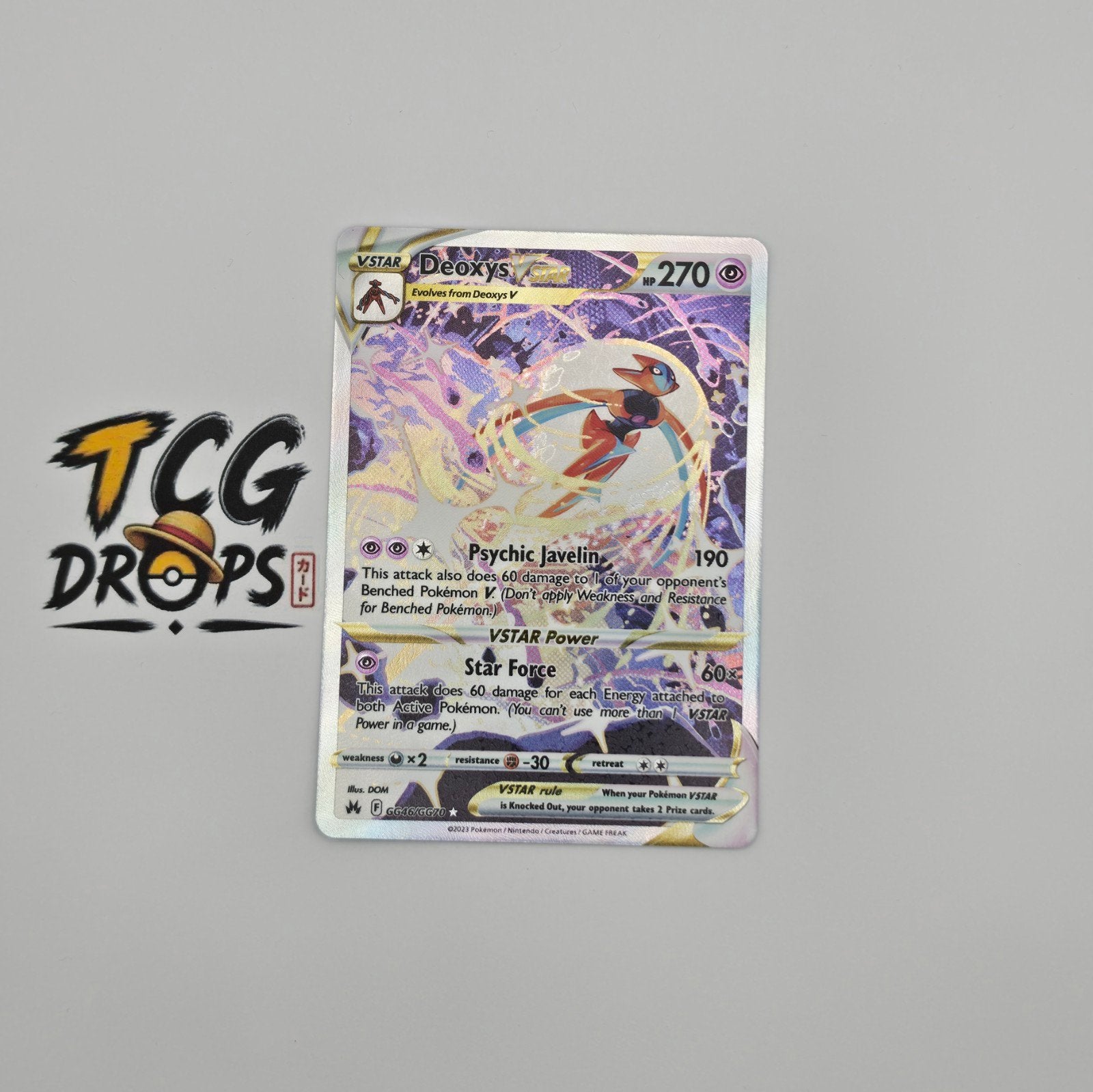 Deoxys VSTAR 	GG46/GG70	Crown Zenith