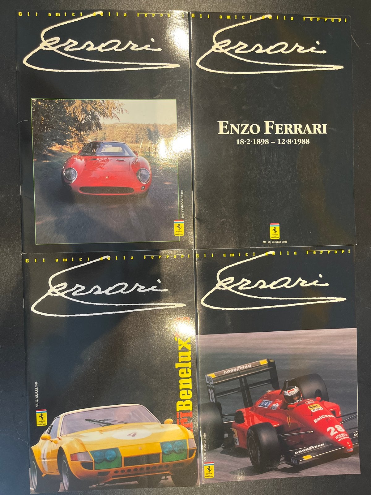 4 Ferrari magazines: Gli Amici della Ferrari 1988, Ophalen of Verzenden, Zo goed als nieuw, Ferrari