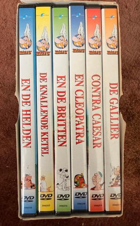Asterix 6 DVD Box - De Galliër, Cleopatra, Briten, Helden, Alle leeftijden, Ophalen of Verzenden, Zo goed als nieuw
