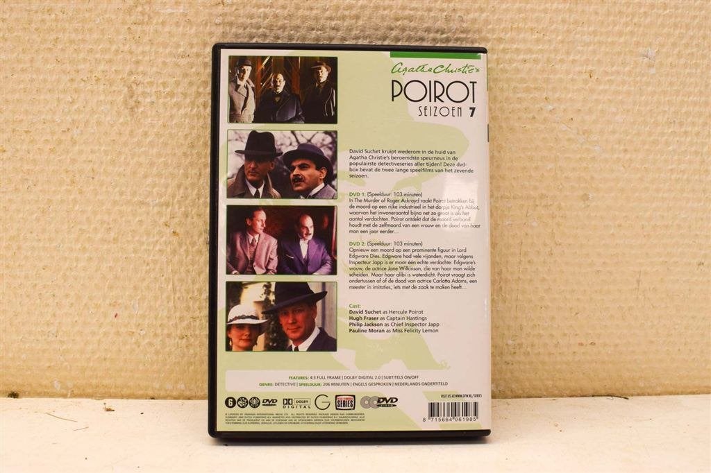 2 dvd box Poirot seizoen 7 47228, Ophalen of Verzenden, Gebruikt