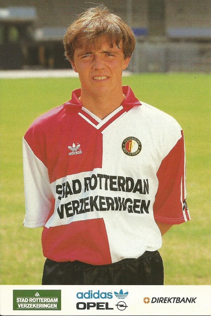 1992-1993 fotokaart Alfred Schreuder Feyenoord, Verzenden, Zo goed als nieuw, Feyenoord, Spelerskaart