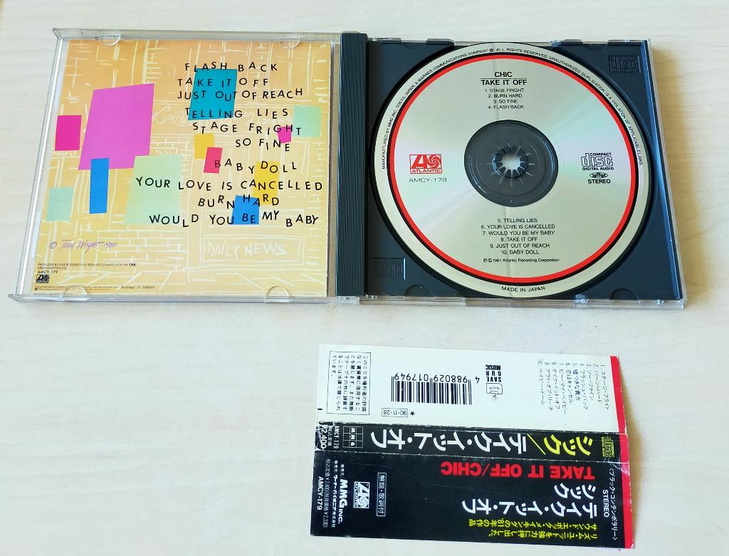 Chic - Take It Off CD 1981/1990 Japan OBI Gesigneerd, Ophalen of Verzenden, Gebruikt
