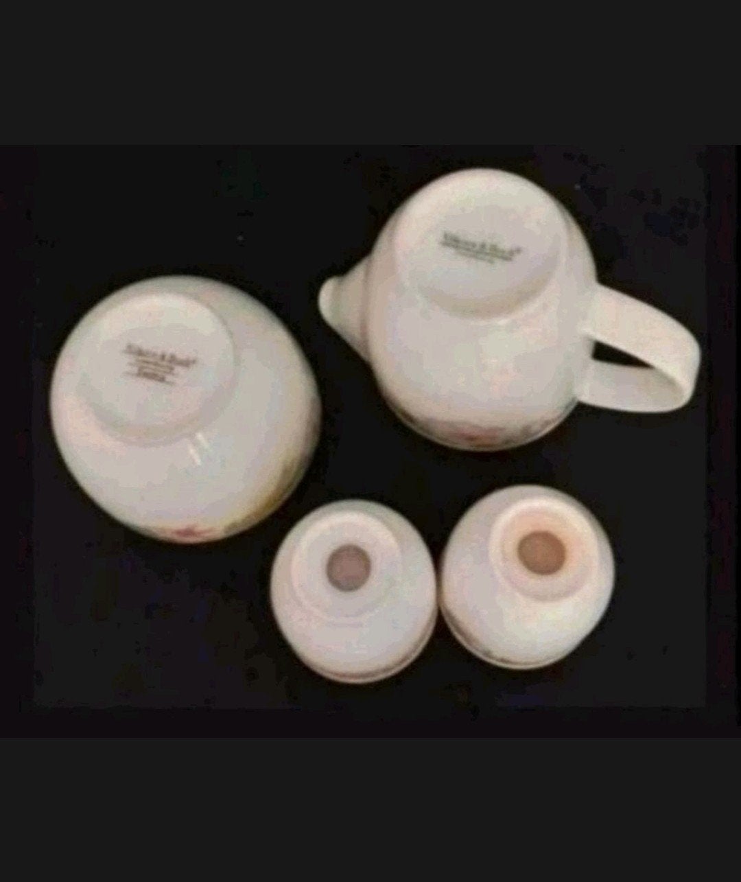 Villeroy & Boch Exotica Creamer Sugar Salt Pepper Shakers, Ophalen of Verzenden, Zo goed als nieuw, Porselein, Overige stijlen