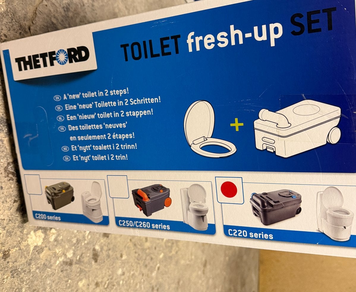 Thetford Toiletbril, deksel en cassette Set C220 nieuw, Ophalen of Verzenden, Nieuw