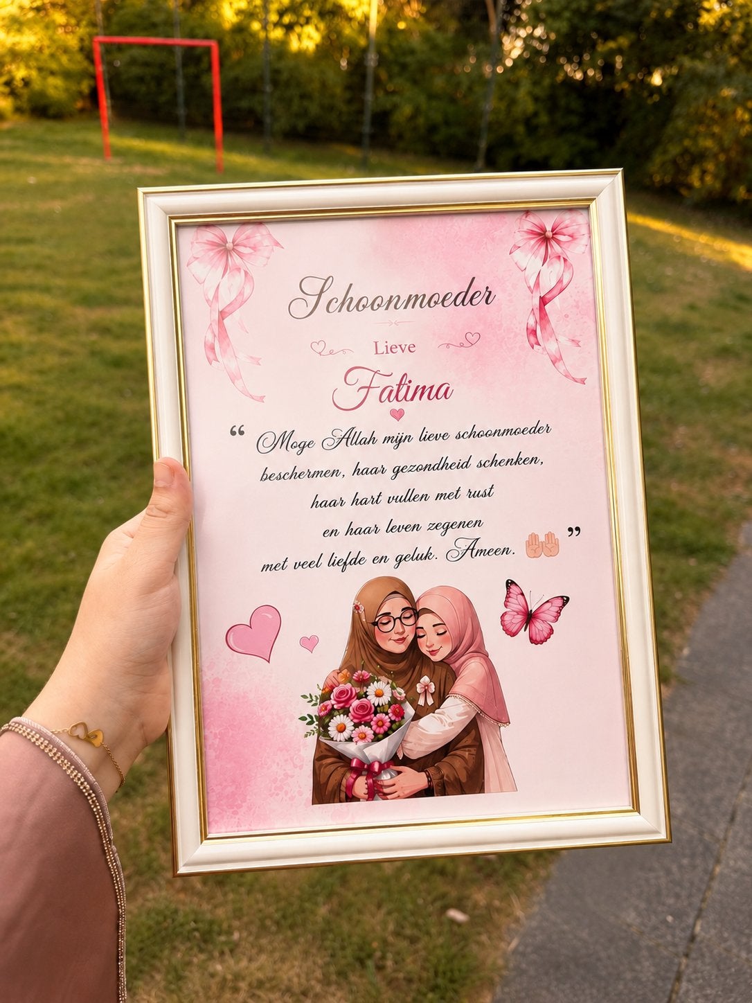 Gepersonaliseerd Cadeau voor Schoonmoeder, Kunststof, Nieuw, Met afbeelding, Wit