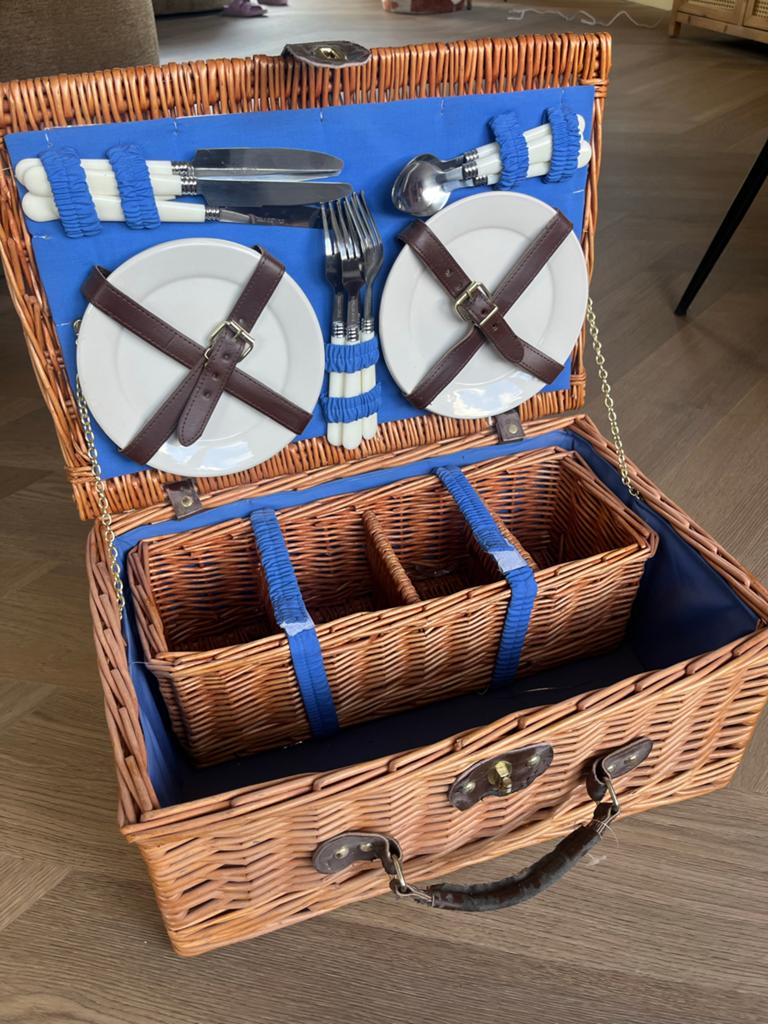 Retro picknickmand - Leuk voor kinderen!, Ophalen, Gebruikt