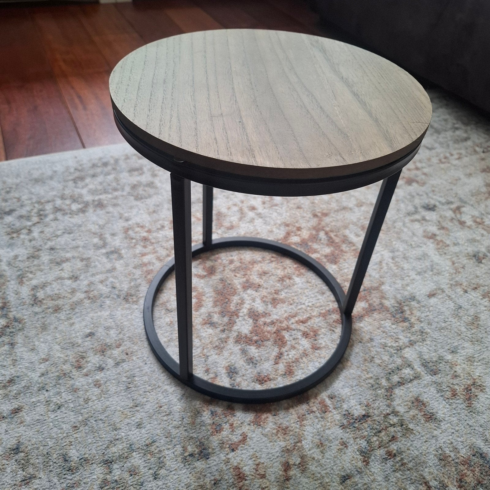 Klein rond bijzet tafeltje, Huis en Inrichting, Tafels | Bijzettafels, Minder dan 45 cm, Minder dan 55 cm, Gebruikt, Rond