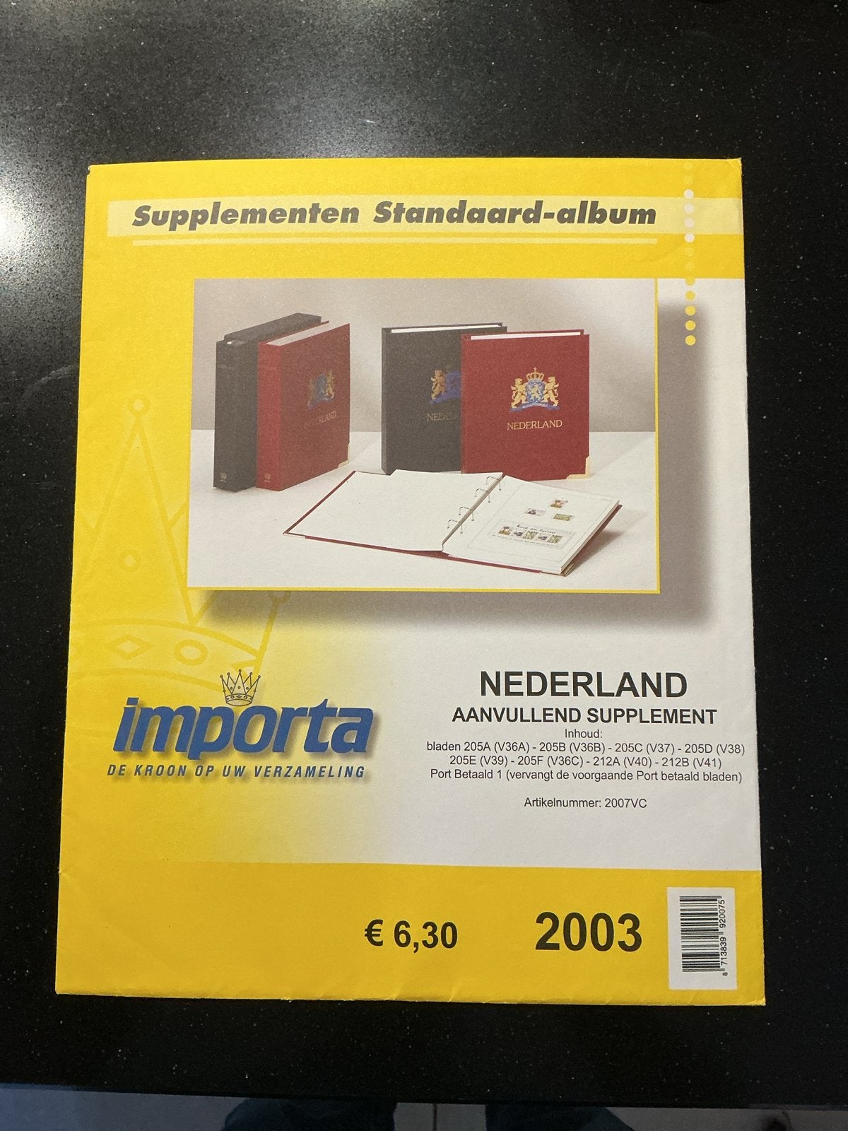 Importa Nederland Aanvullend Supplement 2003, Ophalen of Verzenden, Na 1940, Postfris