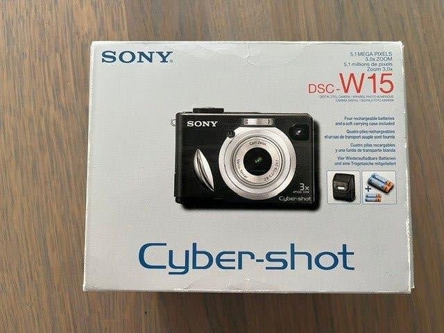sony cyber-cybershot DSC-W15 camera, Ophalen of Verzenden, Zo goed als nieuw, Minder dan 4 keer, 5 megapixels
