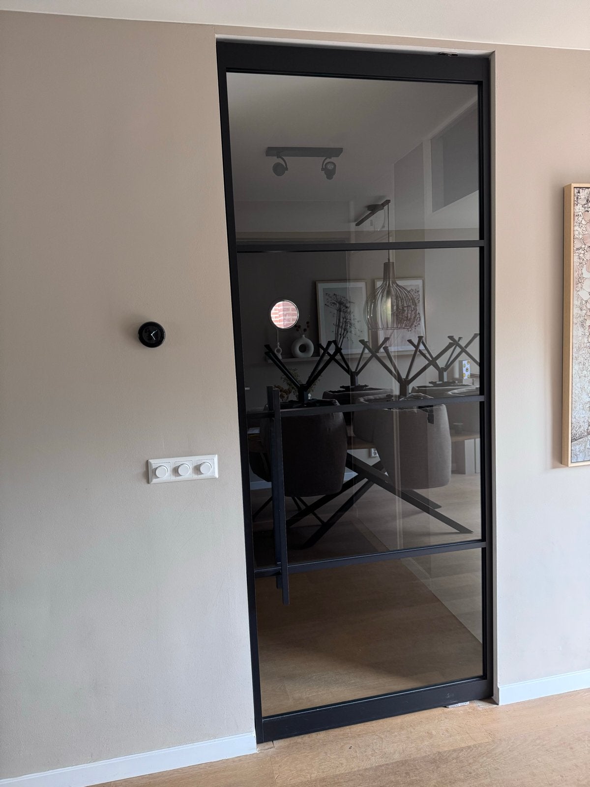Aluminium Taatsdeur met glas - Bruynzeel, Ophalen, 80 tot 100 cm, 215 cm of meer, Binnendeur