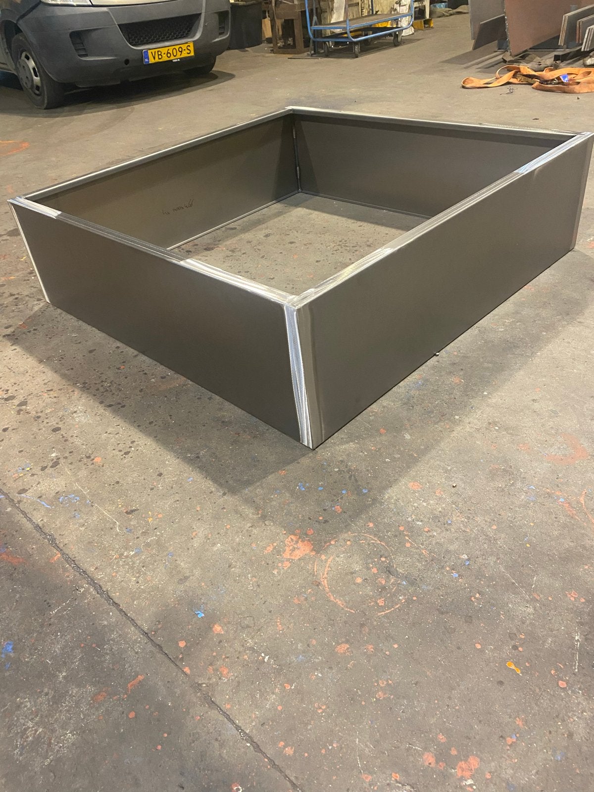Cortenstalen plantenbak 120x120x40 OOK MAATWERK!, Tuin en Terras, Bloembakken en Plantenbakken, 100 cm of meer, Vierkant, Nieuw