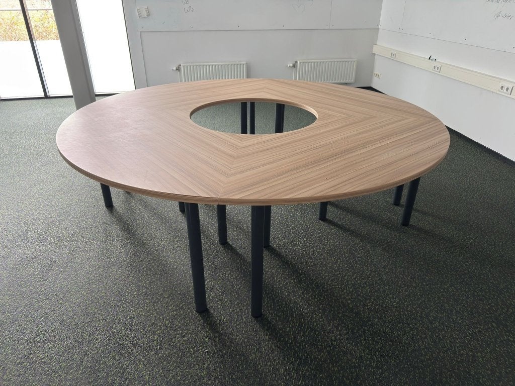 Vergadertafel rond 250xH75 cm, 250 euro, Gebruikt, Rond, 200 cm of meer, Ophalen of Verzenden