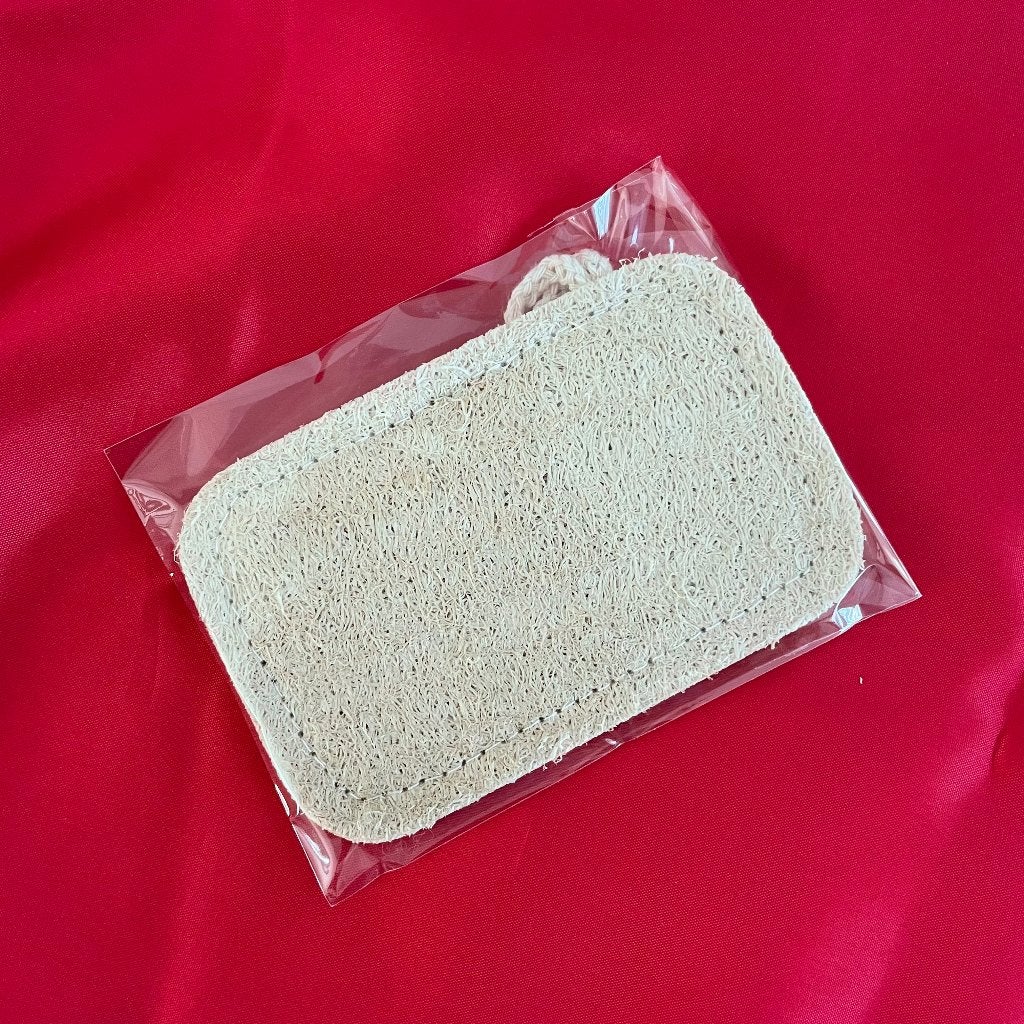 Loofah spons van HappySoaps – Natuurlijke body scrub, Ophalen of Verzenden, Nieuw, Bad & Douche
