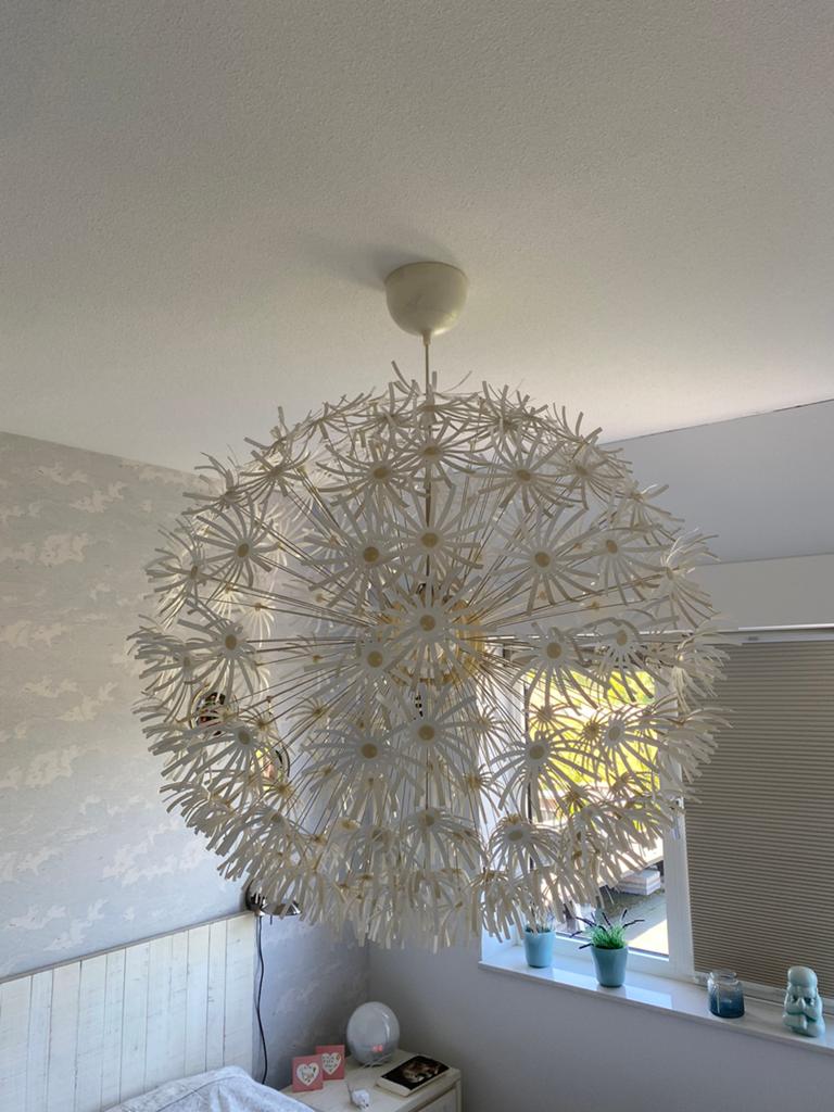 Hanglamp ‘paardebloem’, Ophalen, Zo goed als nieuw, Kunststof, 75 cm of meer