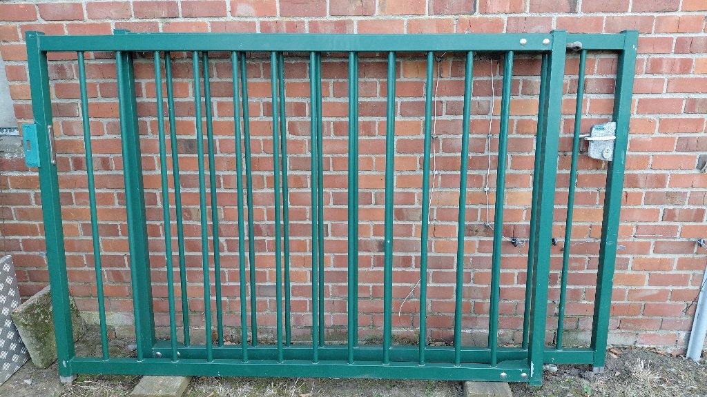 Dubbele draaipoort, Tuin en Terras, Tuinhekken en Hekwerk, Ophalen, Zo goed als nieuw, IJzer, Spijlenhekwerk