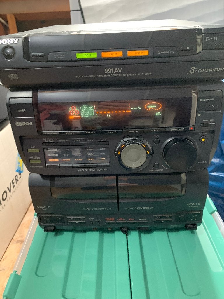 Sony MHC-H991AV Hifi Set met CD-wisselaar en Cassettedeck, Ophalen, Gebruikt, Tuner of Radio, Microset