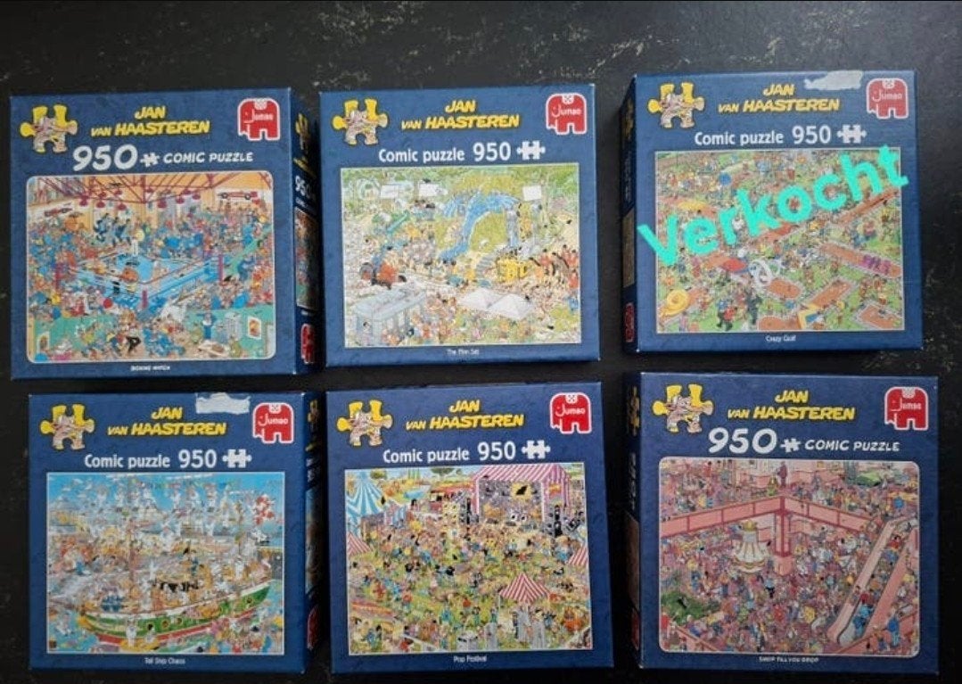 Jan van Haasteren - puzzels 950 stukjes, Verzenden, 500 t/m 1500 stukjes, Zo goed als nieuw, Legpuzzel