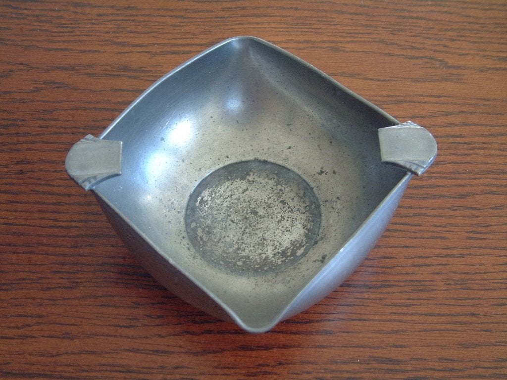 oud tin tinnen asbak van Daalderop Tiel, Antiek en Kunst, Antiek | Tin, Ophalen of Verzenden