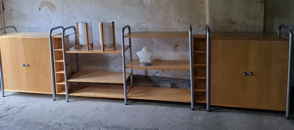vintage ikea wandmeubel niklas, Huis en Inrichting, Kasten | Wandmeubels, Met deur(en), 100 tot 150 cm, 300 cm of meer, Zo goed als nieuw