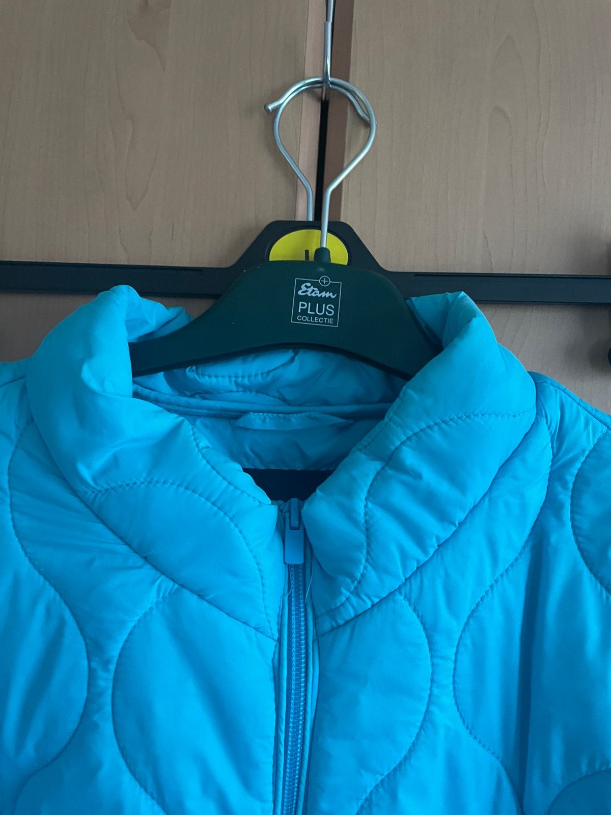 Zizzi tussenjas aqua blauw maat M 46-48, Kleding | Dames, Ophalen of Verzenden, Gedragen, Maat 46/48 (XL) of groter, Blauw