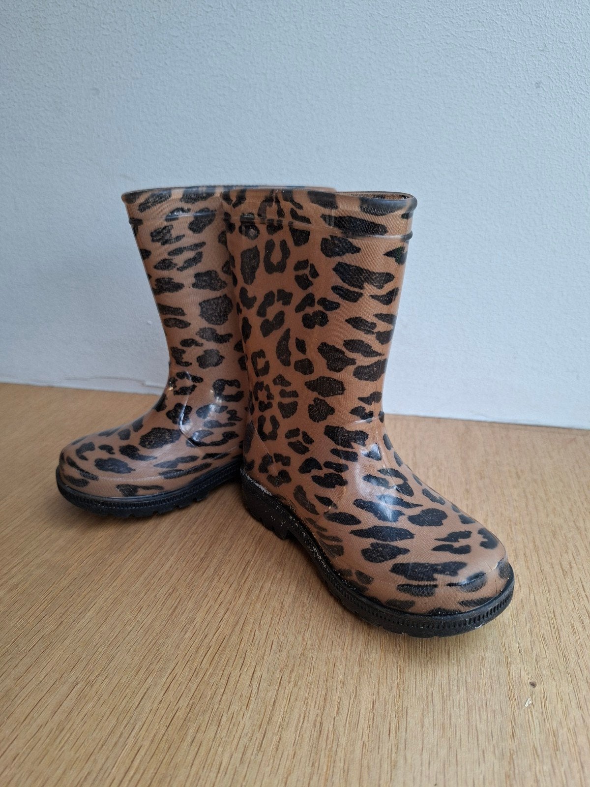 Regenlaarzen met luipaardprint - Maat 23, Ophalen, Van Haren, Gebruikt, Jongen of Meisje