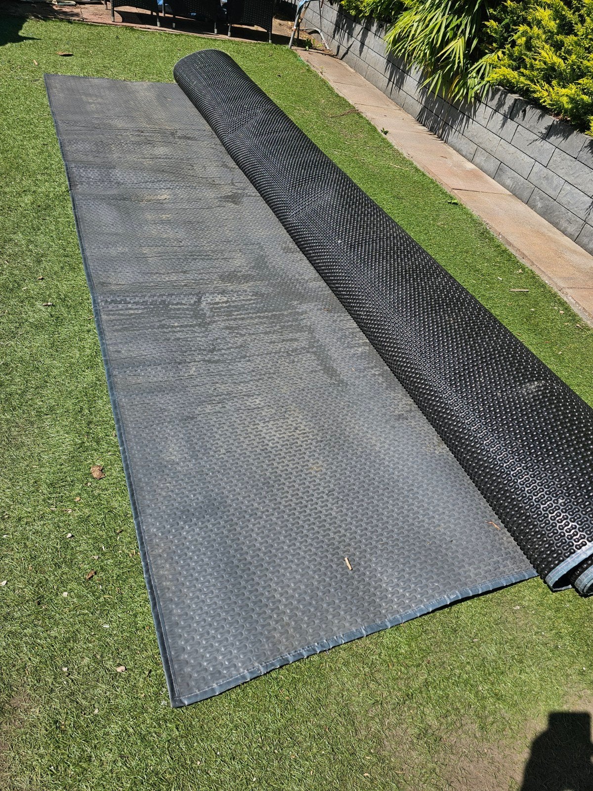 Geobubble zwembadafdekzeil 4.42 x 8.50 m, keurige staat, Ophalen, Zo goed als nieuw, Afdekzeil