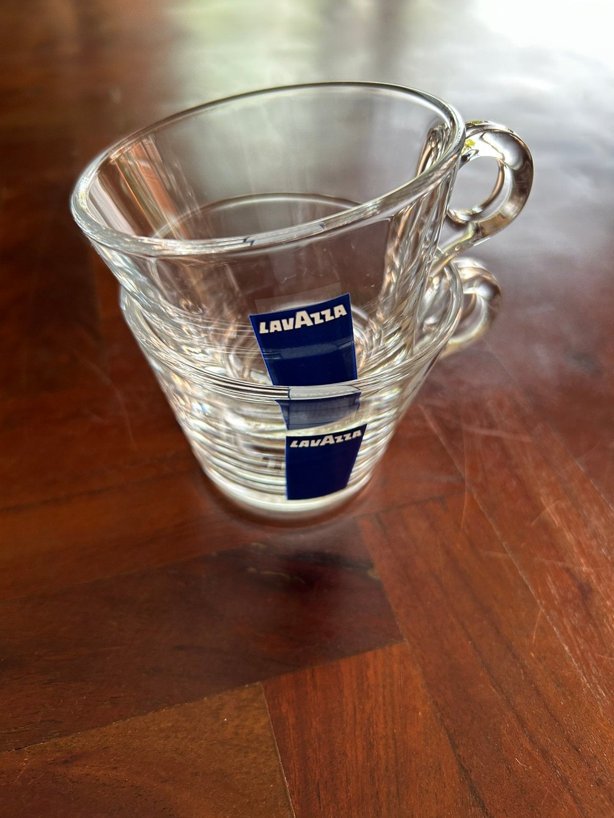 Lavazza 2 glazen lungo kojes nieuw, Glas of Glazen, Nieuw, Ophalen of Verzenden, Glas
