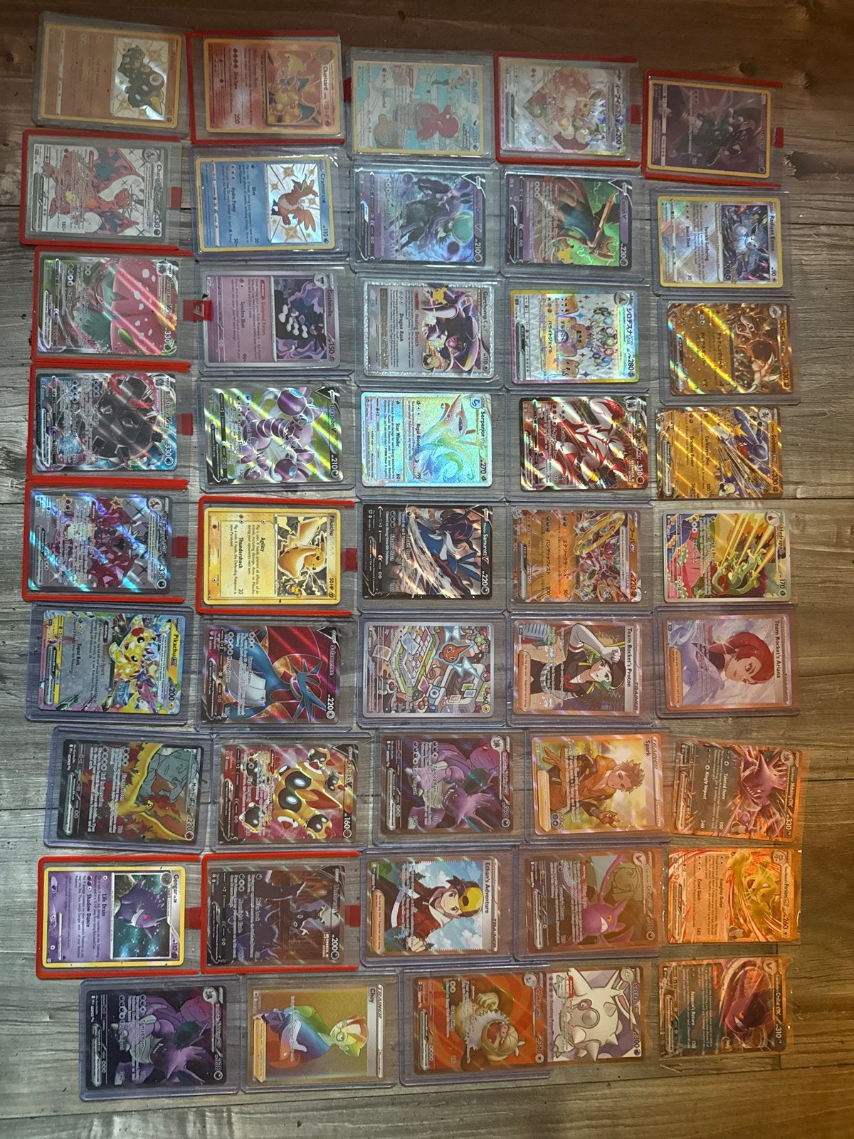 Grote collectie Pokémon kaarten - V, VMAX, Radiant, Foil, Ophalen of Verzenden, Zo goed als nieuw, Meerdere kaarten, Foil