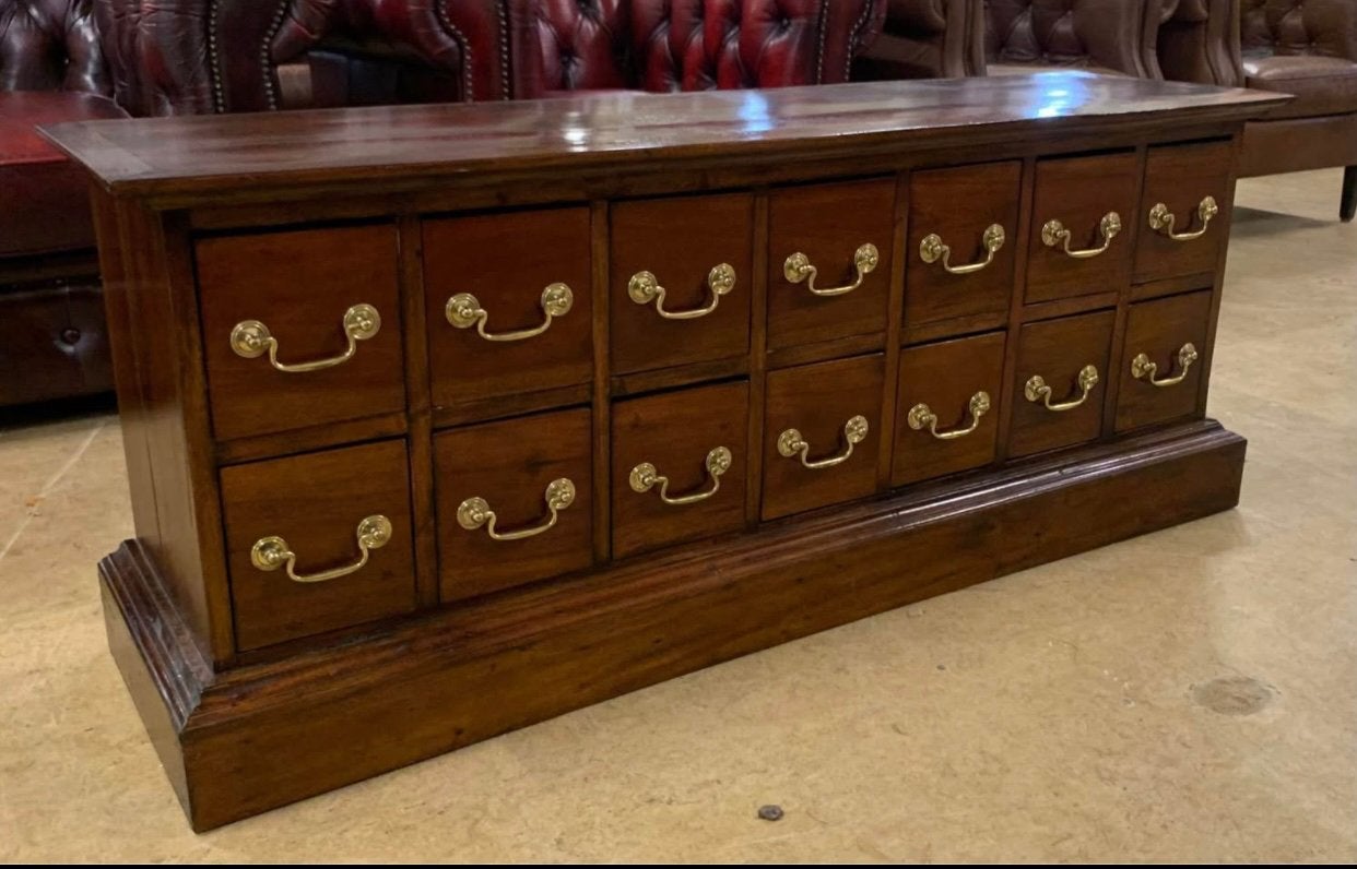 Prachtig Oud Engelse Ladekast/Dressoir Mahonie Bruin., Ophalen of Verzenden