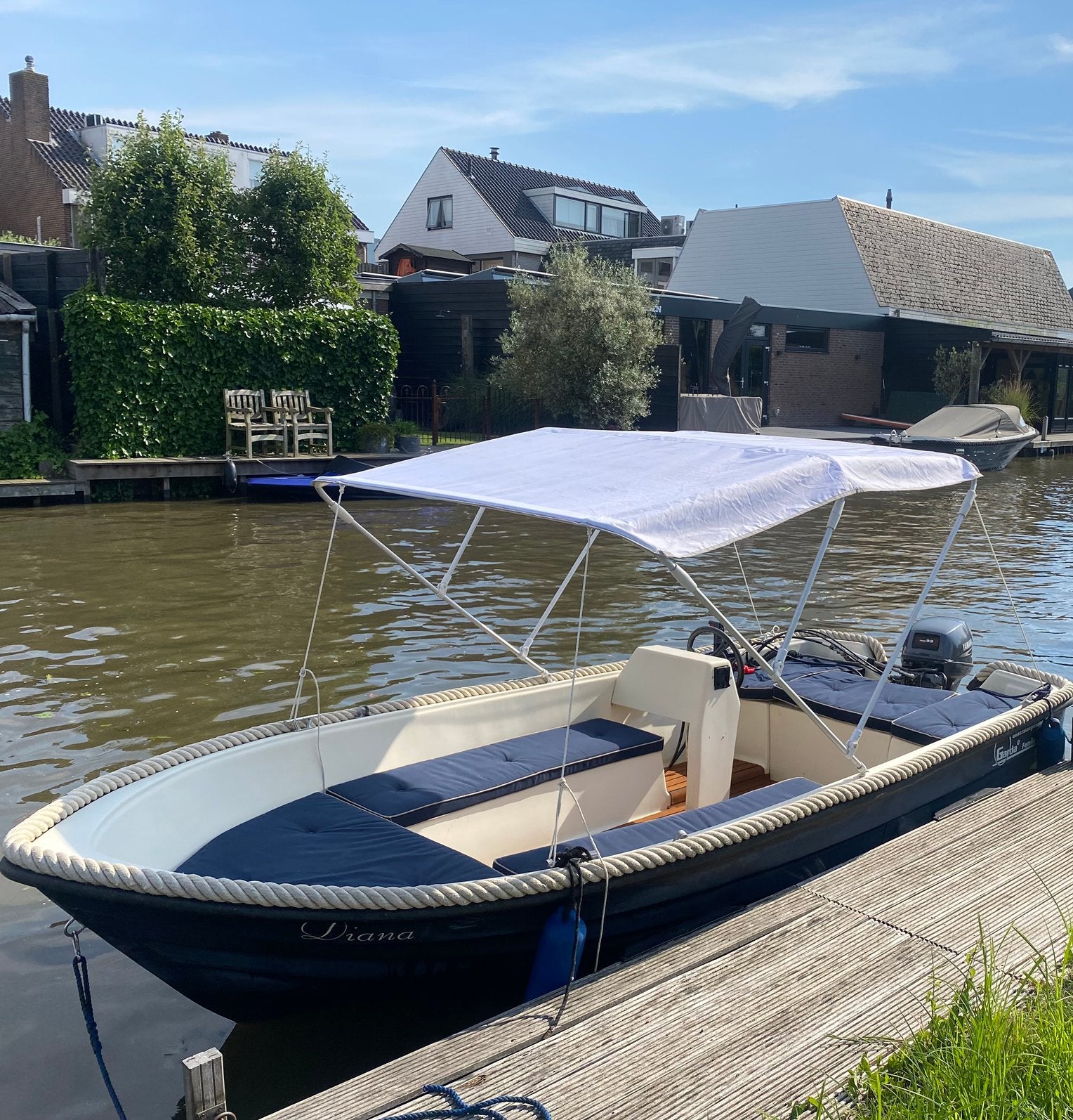 Complete Garda Family sloep 4m + 9.9 pk | Recent onderhoud, Watersport en Boten, Ophalen, Zo goed als nieuw, Buitenboordmotor