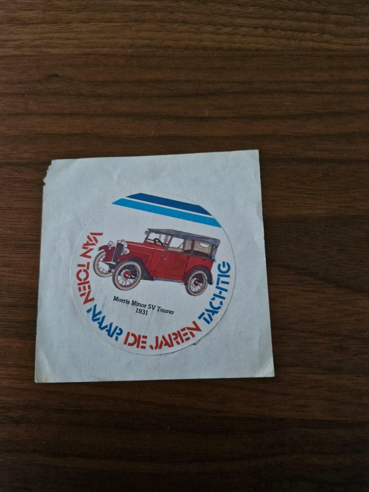 688 Vintage Morris Minor SV Tourer 1931 Sticker, Verzamelen, Ophalen of Verzenden, Zo goed als nieuw, Auto of Motor
