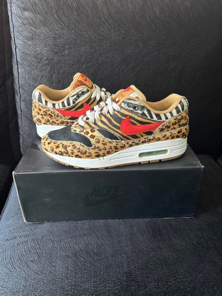 Nike Air Max 1 DLX Animal Pack - Maat 41, Kleding | Dames, Schoenen, Overige kleuren, Ophalen of Verzenden, Sneakers of Gympen