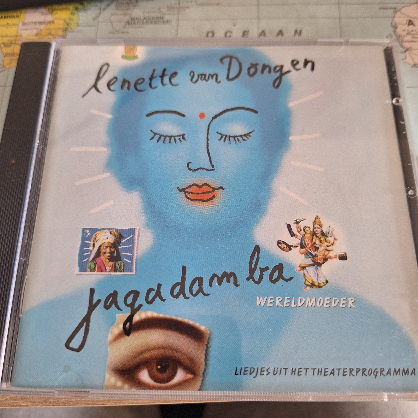 Lenette van Dongen - Jagadamba Wereldmoeder CD (Gesigneerd), Ophalen of Verzenden, Zo goed als nieuw, Album, Gesigneerd