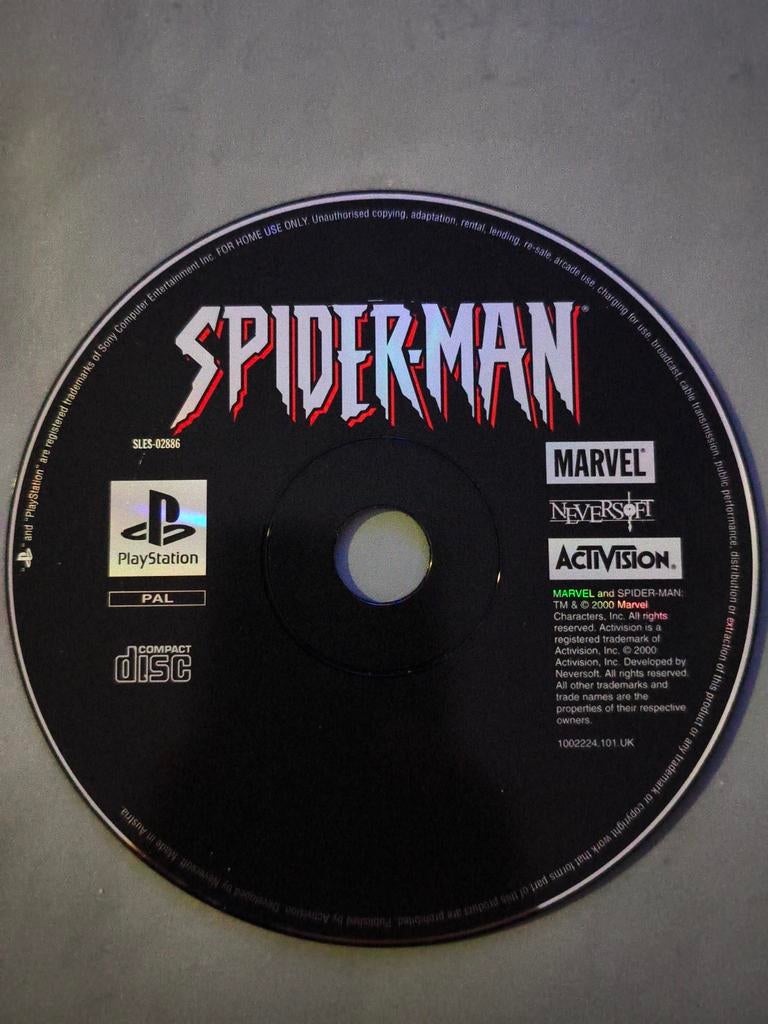 Spider-Man (PS1) - Disc Only, Avontuur en Actie, Gebruikt, 1 speler, Ophalen of Verzenden