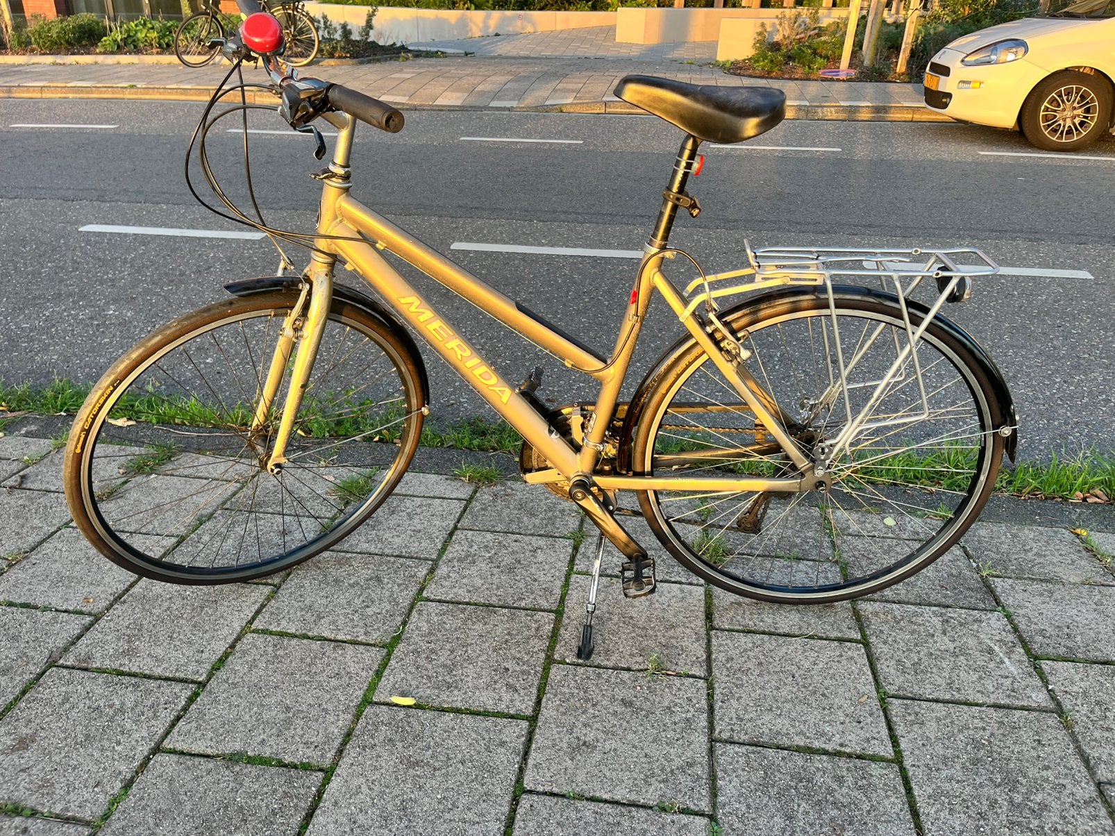Merida Crossway Damesfiets L (48cm) - Continental Banden, Gebruikt, Velgrem, Versnellingen, Ophalen
